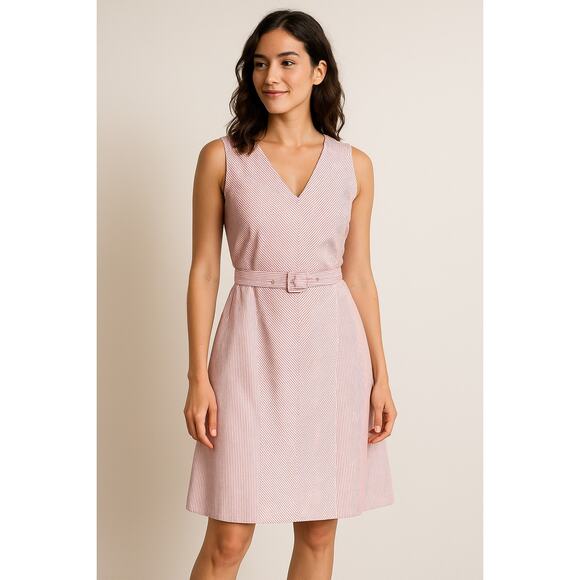 J. Crew Blush V-Neck Midi Dress - Picture 2 of 11